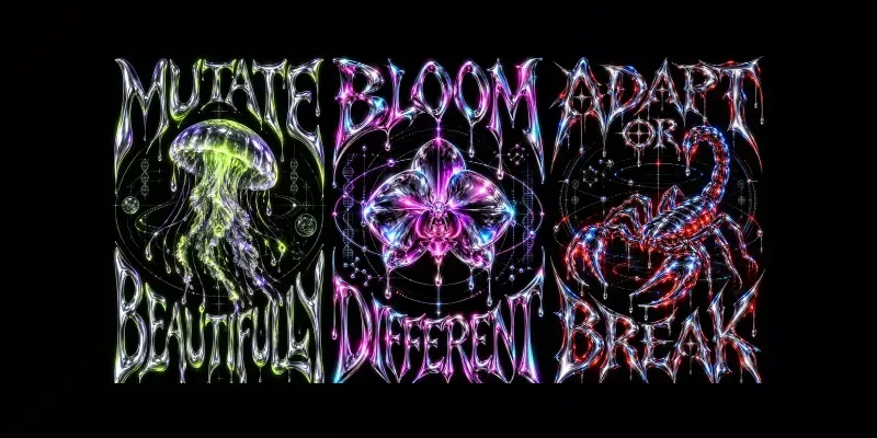 Molten Chrome Cyber Posters