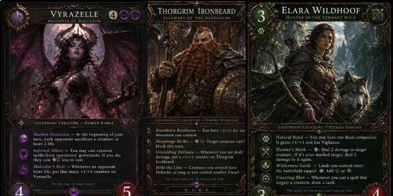 Trading Card Layout DnD Concept Art generated by undefined
