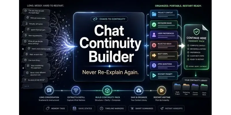 Chat Continuity Builder generated by undefined