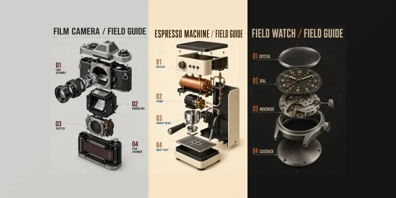 Exploded Product Anatomy Infographics generated by undefined
