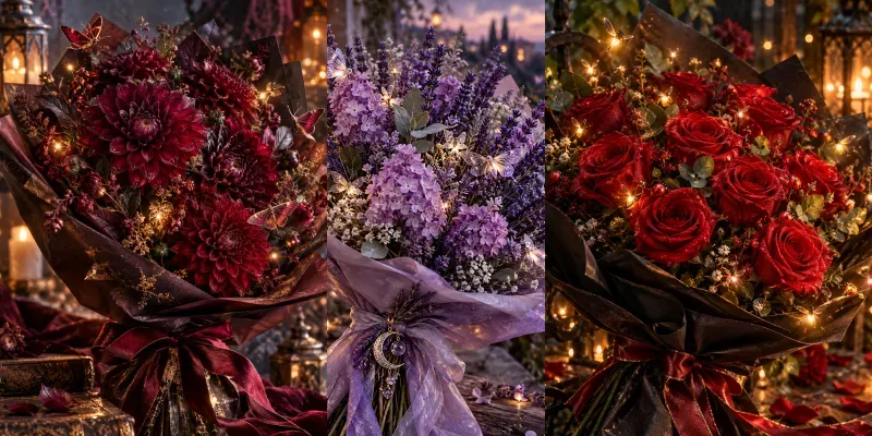 Hyperrealistic Magical Flower Bouquets