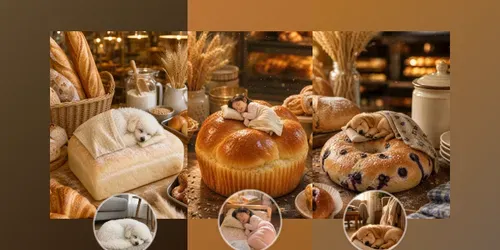 Tiny Bread Bed Dreams Children Or Pets generated by chatgpt-image