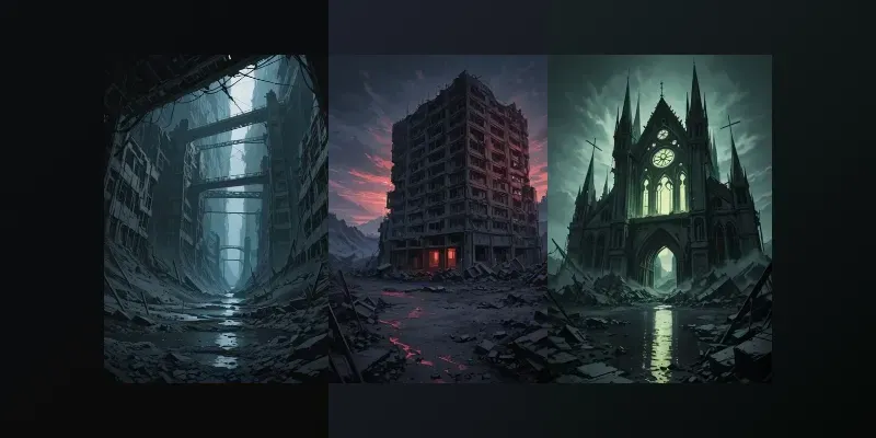 Ruined Cities Image Design References 4K generated by undefined