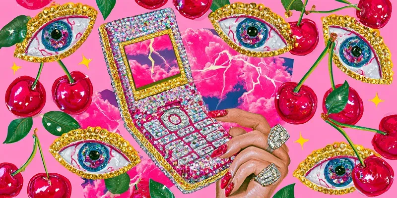 Bedazzled Y2k Maximalism Collages generated by undefined