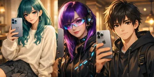 Anime Iphone 17 Selfie Generator generated by chatgpt-image