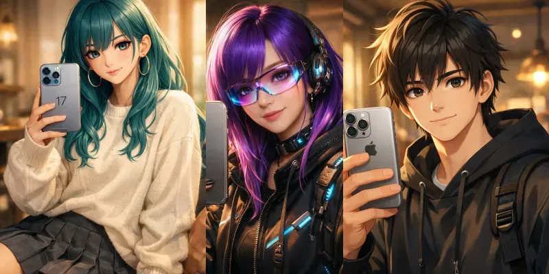 Anime Iphone 17 Selfie Generator generated by undefined