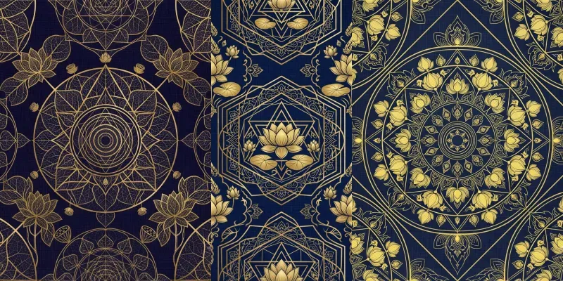 Thai Royal Lotus Sacred Geometries generated by undefined