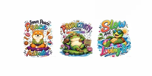 Lazy Vibes Character Quote Collections generated by chatgpt-image