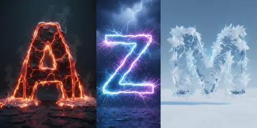 Vibrant Letter Formats generated by gemini-image