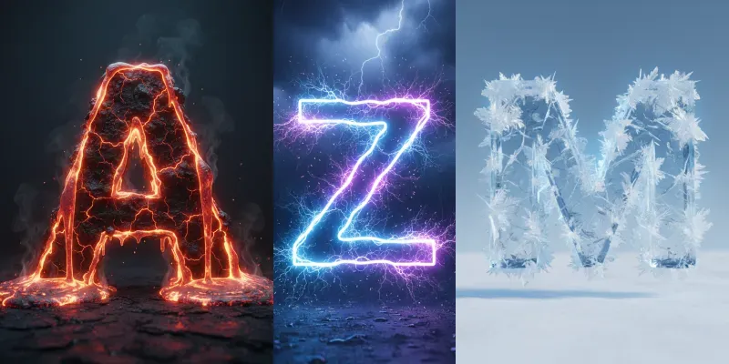 Vibrant Letter Formats generated by undefined