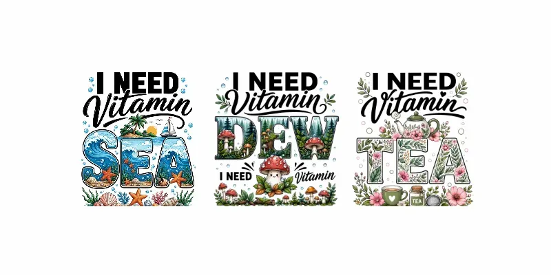 Mixed Typography Nature Pun T Shirt generated by undefined