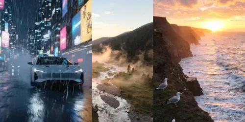 Seamless Cinematic Vectors generated by veo