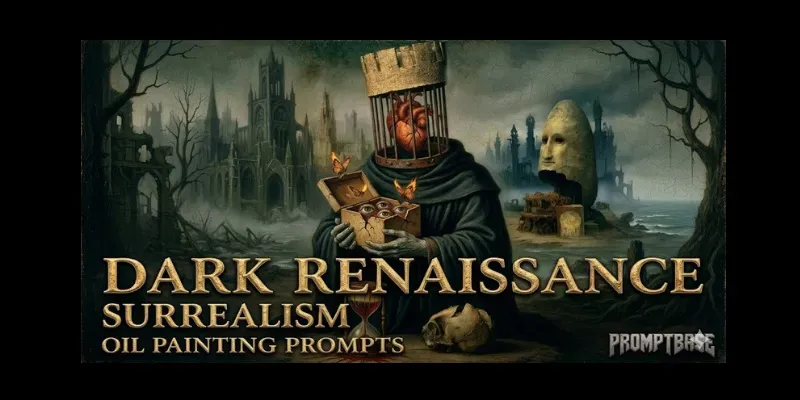 Dark Renaissance Surrealism Oil Paintings generated by undefined