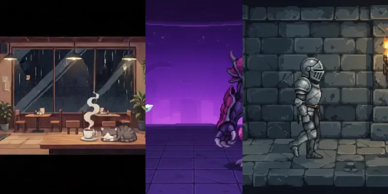 Pixel Anime Arcade Game Engines