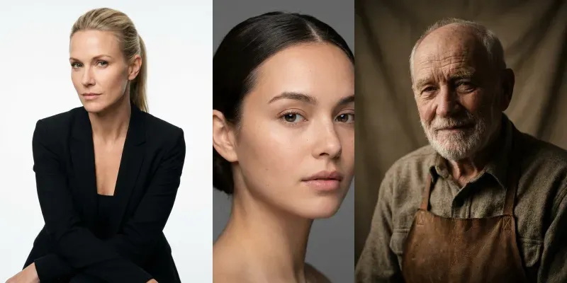 Studio Realistic Photo Portraits generated by undefined