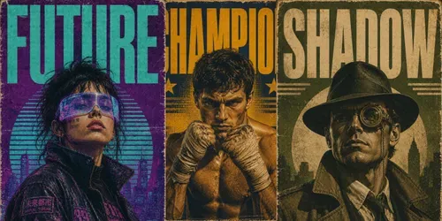 Retro Editorial Poster Generator generated by chatgpt-image