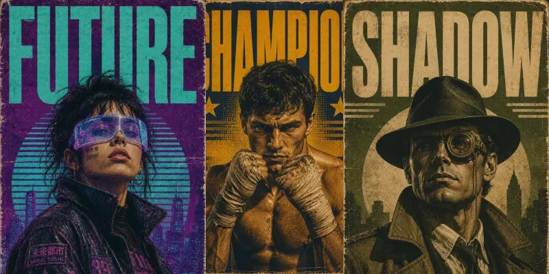 Retro Editorial Poster Generator generated by undefined