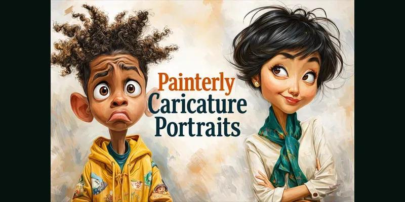 Painterly Caricature Portraits