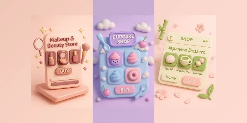 Whimsi Kawaii Shop 3d Ui Generator generated by undefined