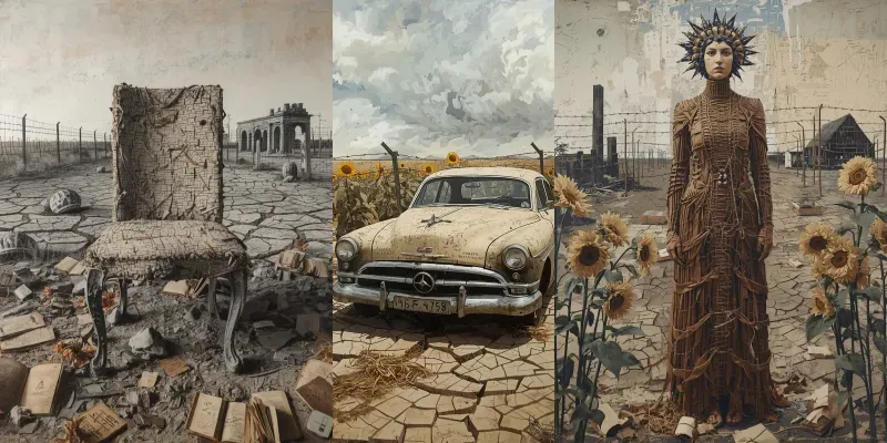 Anselm Kiefer Monumental Textures generated by undefined