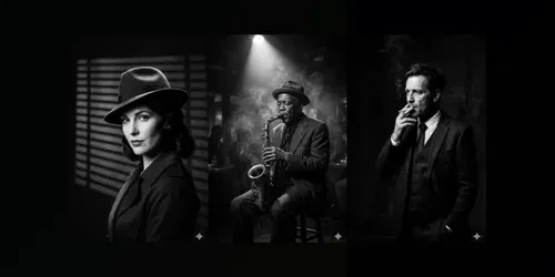 Cinematic Lowkey Monochrome Photos generated by gemini-image