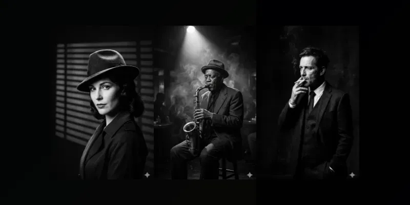Cinematic Lowkey Monochrome Photos generated by undefined