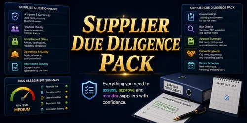 Supplier Due Diligence Pack generated by chatgpt-skill