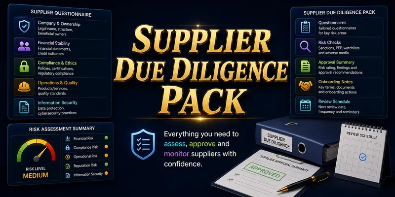 Supplier Due Diligence Pack generated by undefined