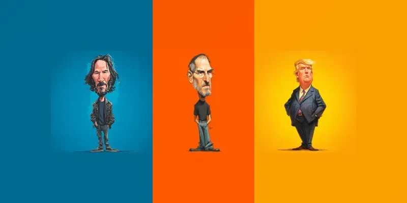 Famous Person Caricatures generated by undefined