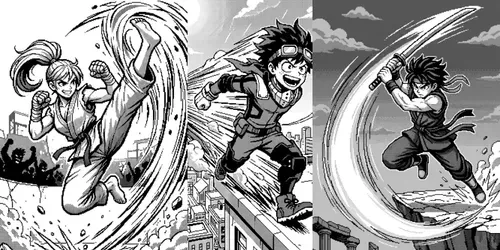 16bit Manga Shonen Pixel Art Studios generated by gemini-image