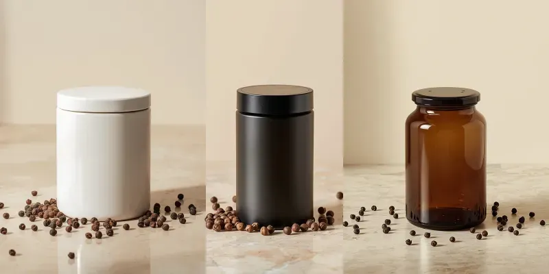 Luxury Spice Jars Packaging Mockups generated by undefined
