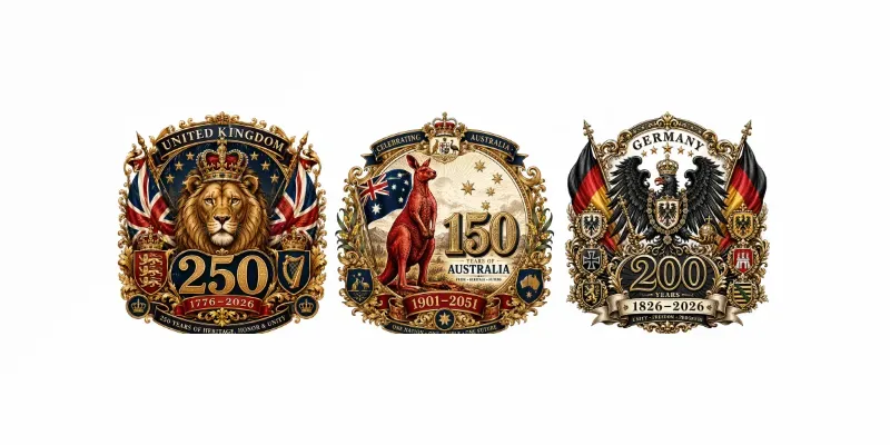 250 Years Legacy Emblem Collection Sets generated by undefined