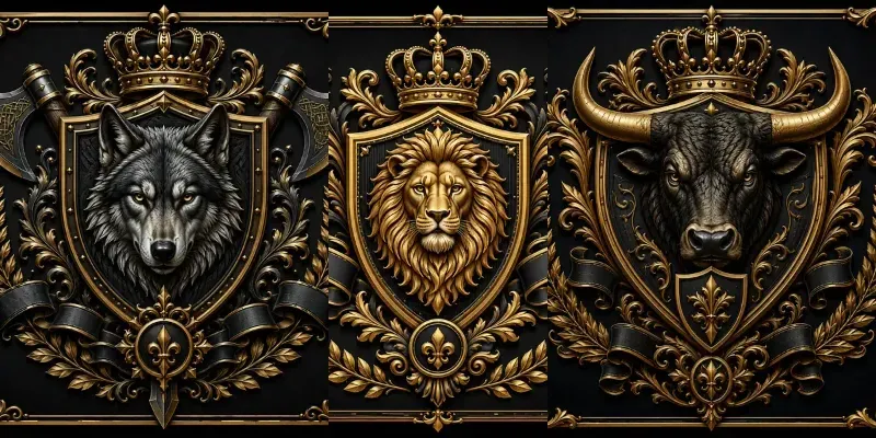 Crestforge Heraldic Logos generated by undefined