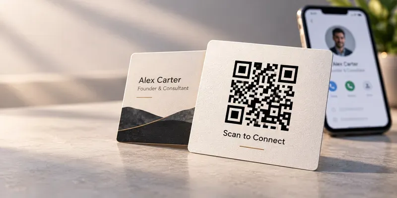 Qr Business Card Contact Handoffs