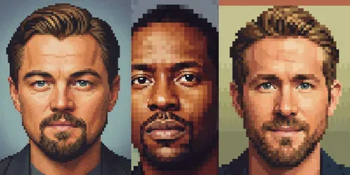 Pixel Legends Celebrity Portraits generated by gemini-image