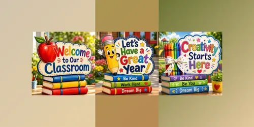 Creative Classroom Sign Sets generated by chatgpt-image