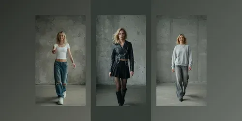 Genz Fashion Outfit Change Videos generated by grok-video