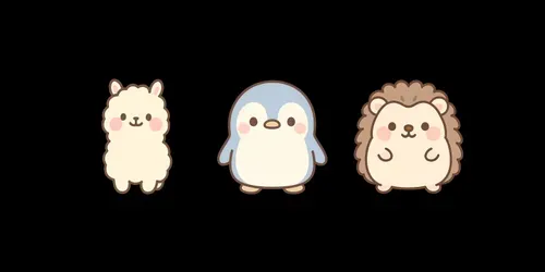 Transparent Kawaii Style Animal Stickers generated by chatgpt-image