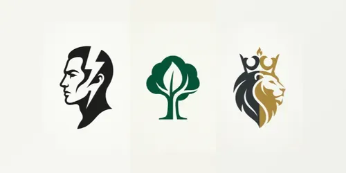 Minimalist Negative Space Emblem Logos generated by gemini-image