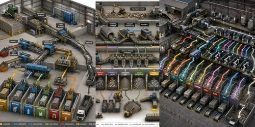Materials Recovery Facility Sorting Flows generated by chatgpt-image