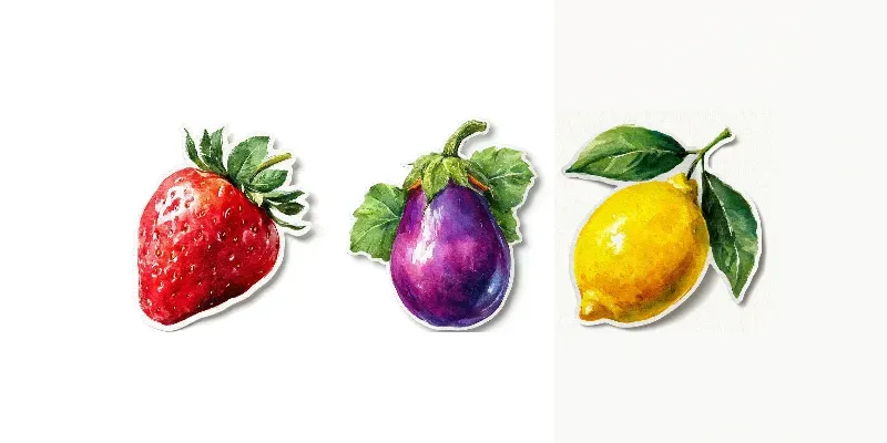 Seasonal Watercolor Sticker Art generated by undefined