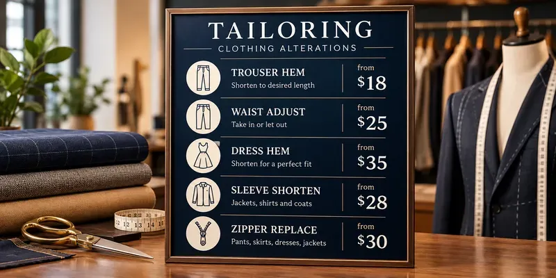 Small Business Service Menu Prices