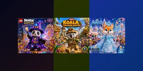 Legostyle Cute Character Posters generated by chatgpt-image