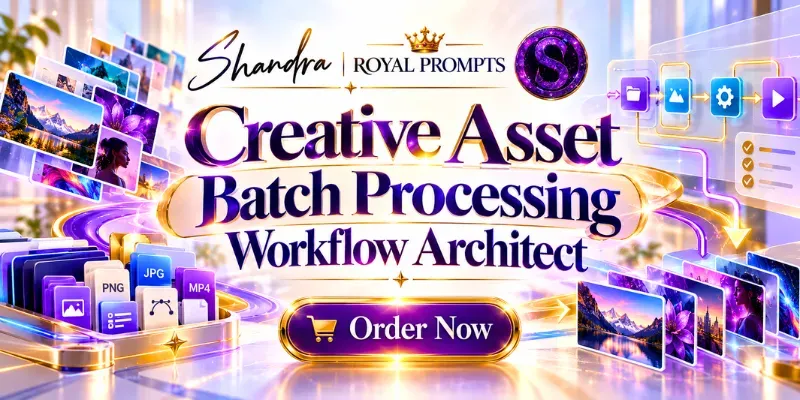 Creative Asset Batch Processing Workflow