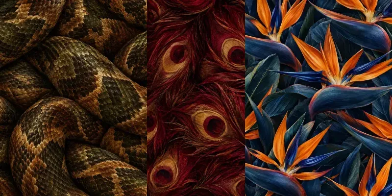 Lush Audubon Style Painterly Textures