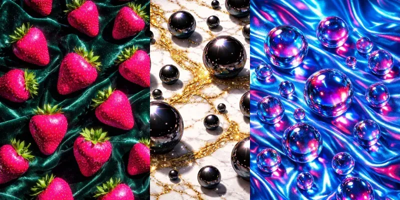 Glossy Pop Art Texture Contrasts generated by undefined