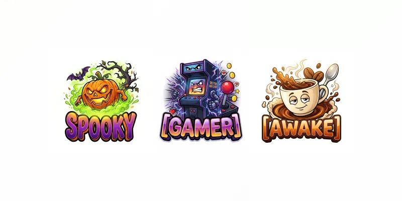 Vibrant Mascot 3D Typography generated by undefined