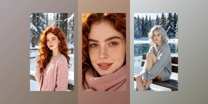 Cinematic Winter Portrait Templates generated by undefined