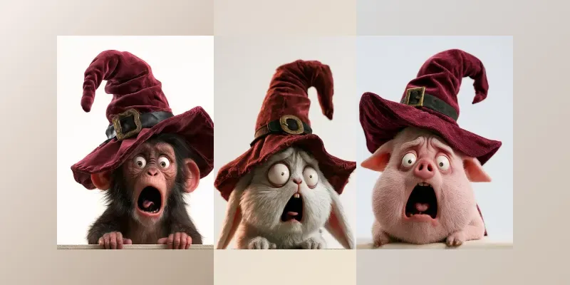 Cute 3D Halloween Animals