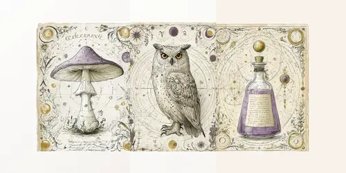 Victorian Astrology Ephemera generated by midjourney